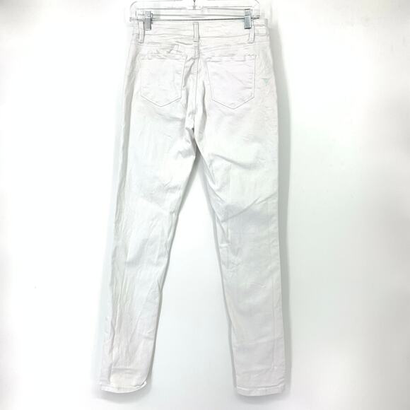 KanCan Jeans Women's Apx Size 27 Mid Rise Slim Cut Denim White - Picture 2 of 6